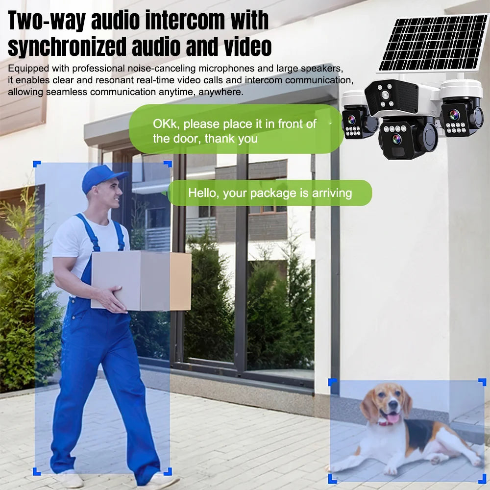 Kepeak 6MP Solar Wireless PTZ Security Camera With Night Vision
