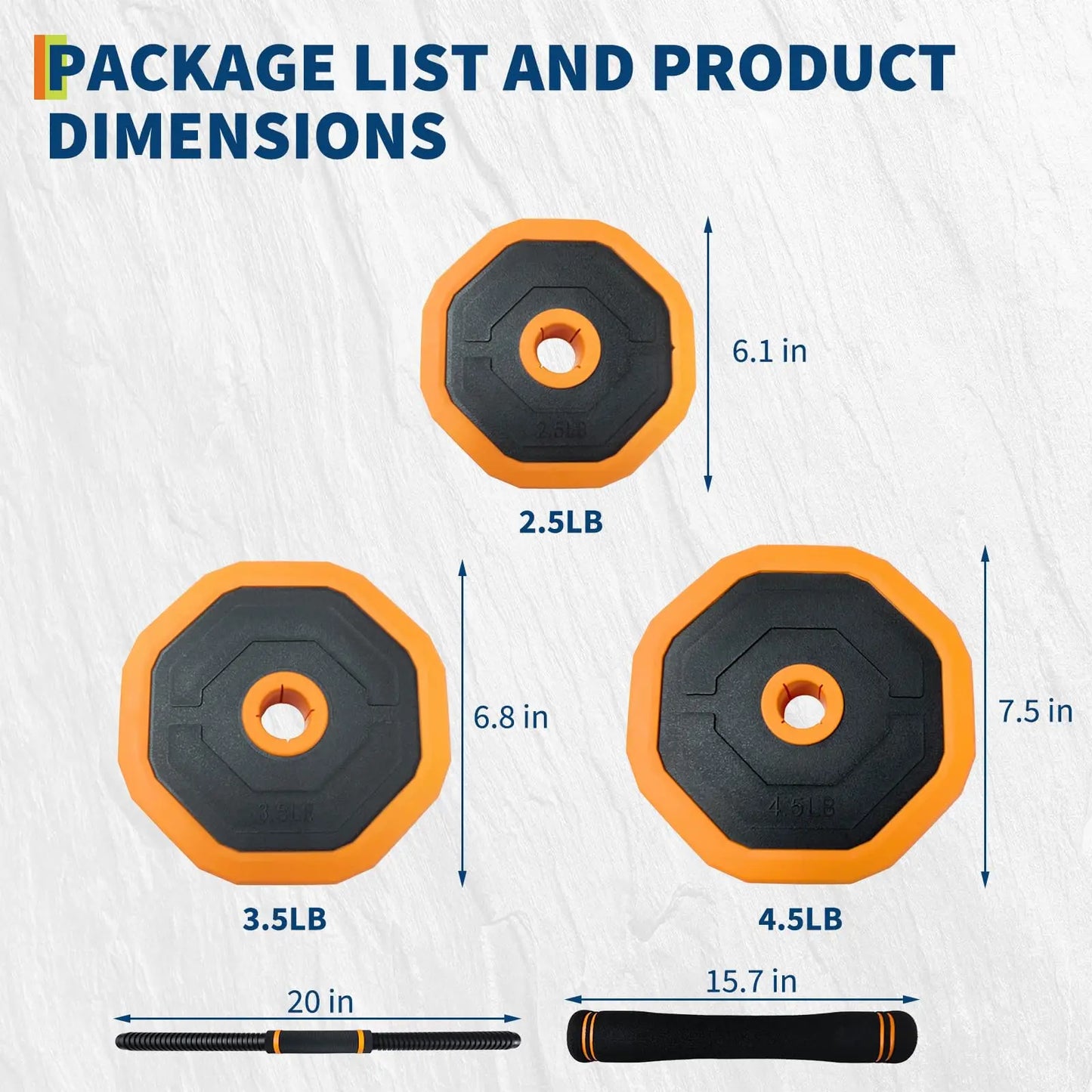 Adjustable Dumbbells 4 In 1 Home Gym Set Barbell Kettlebells