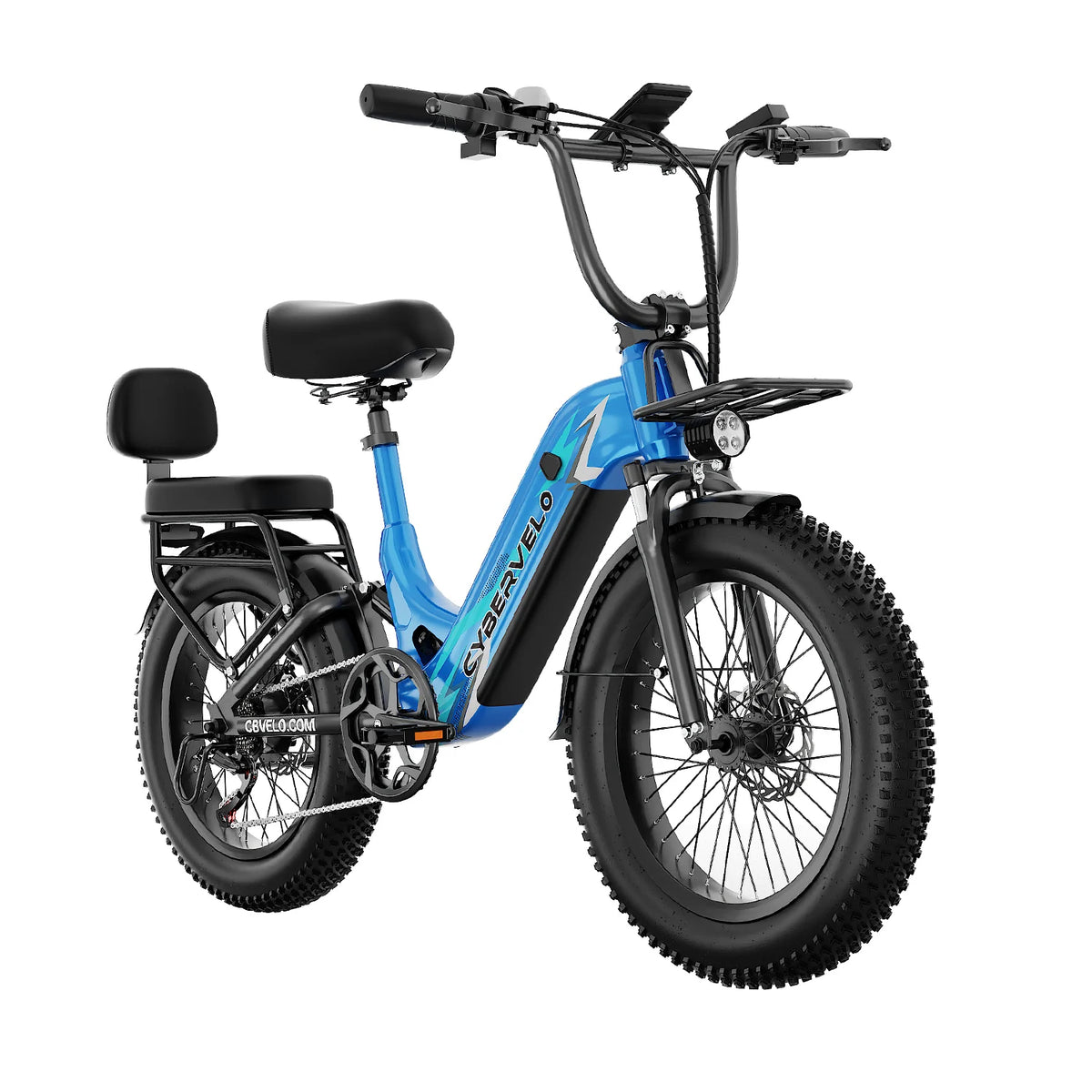 Cybervelo 1500W Peak 20Ah Battery Electric Bike 80 Mile Range