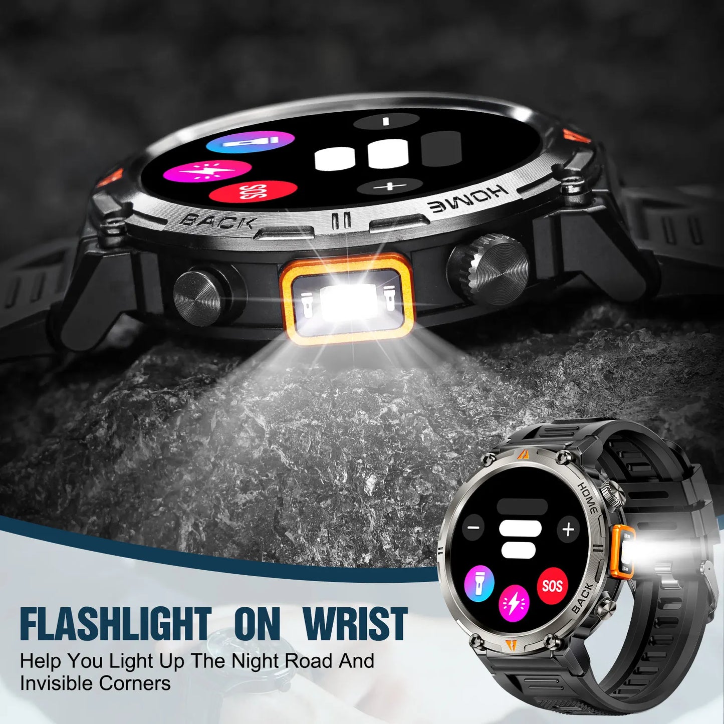 EIGIIS KE3 Smartwatch For Men Bluetooth Call Full Touch Screen Health Monitor