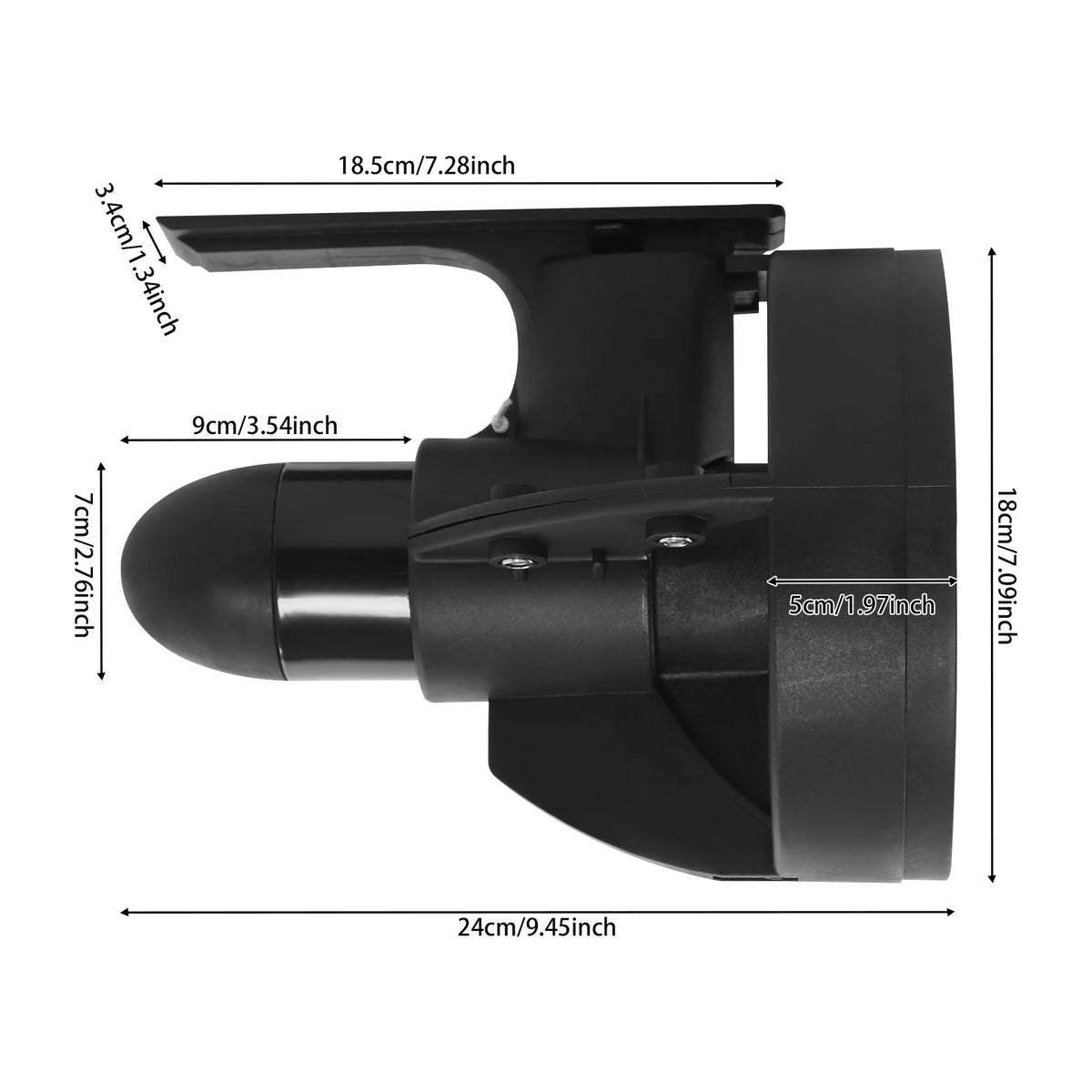 12V Underwater Paddleboard Thruster With 440 Pound SUP Propeller