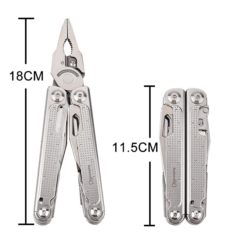 Daicamping Multifunctional Folding Pliers Stainless Steel EDC Multi Tool