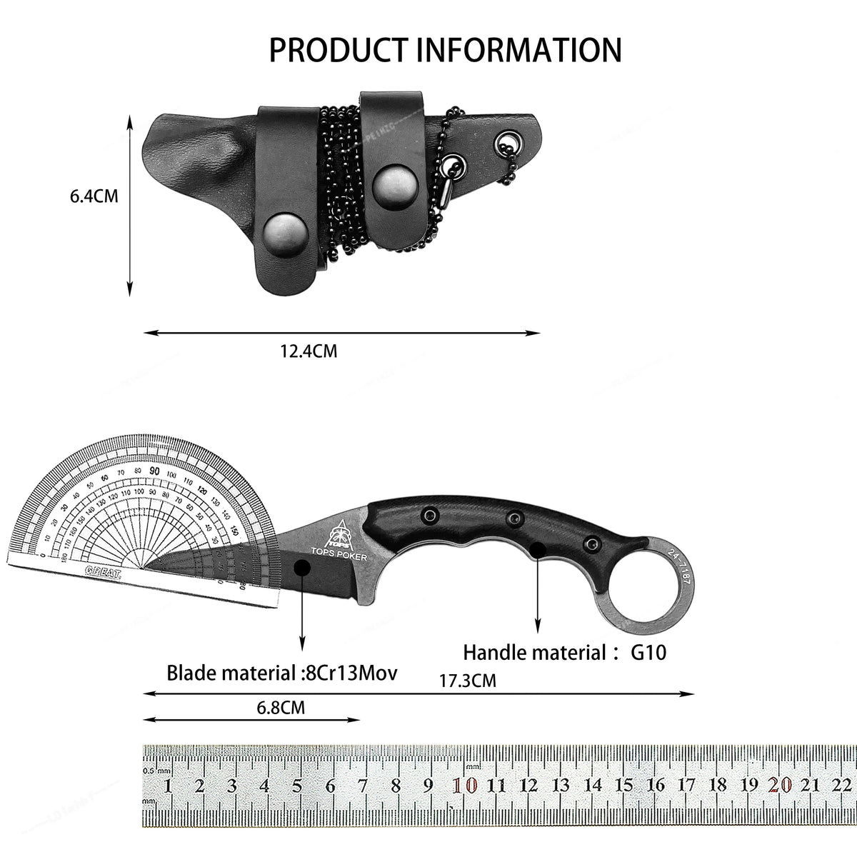 DIY Straight Camping Knife With G10 Handle And Steel Blade
