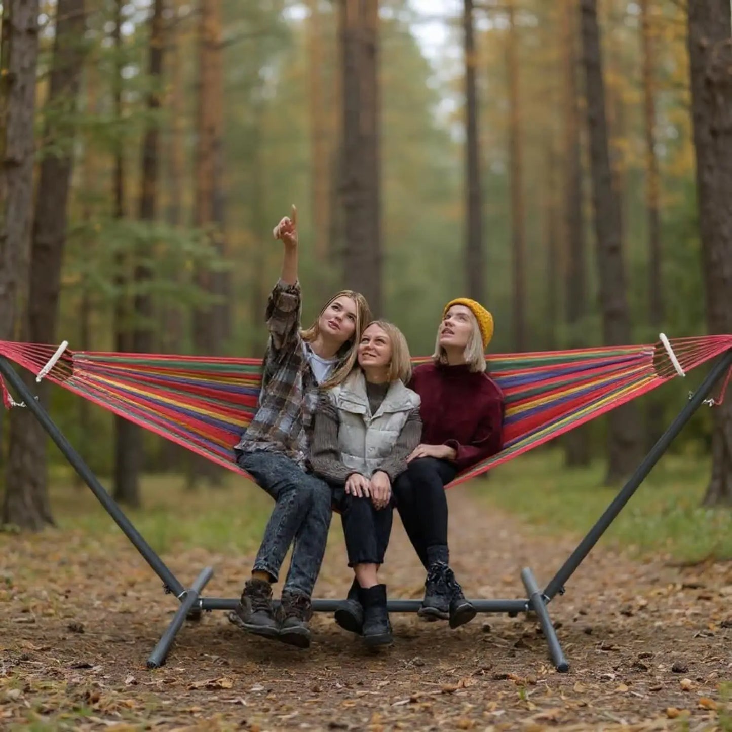 GYROOR Adjustable Stand Hammock With 600 Lb Capacity Storage Bag