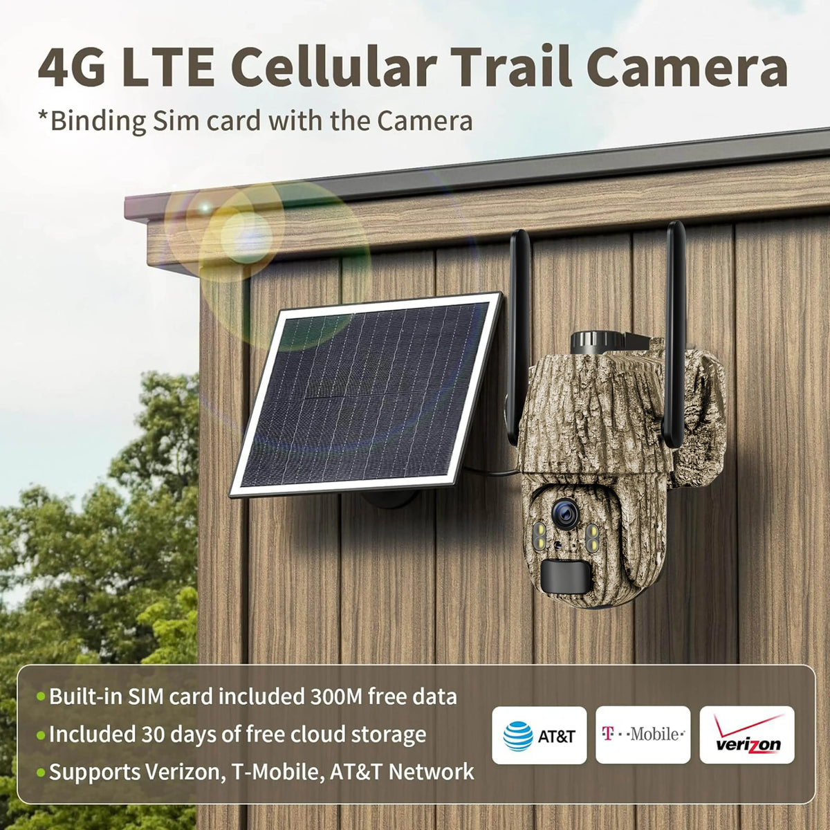 2 Pack 4G LTE Cellular Trail Cameras 2K Outdoor Imaging