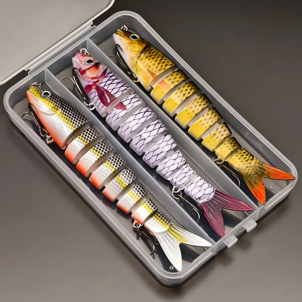 Anfs 8 Segment Multi Jointed Artificial Fishing Lure Bait Kit