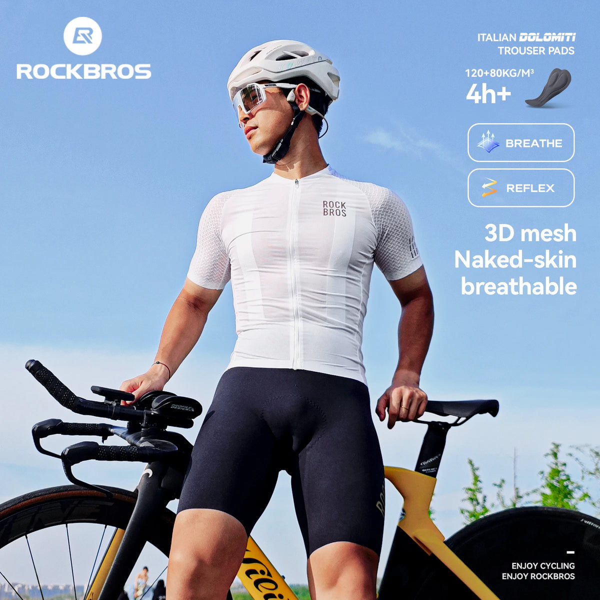 Rockbros Men's Summer Quick Dry Breathable Cycling Jersey