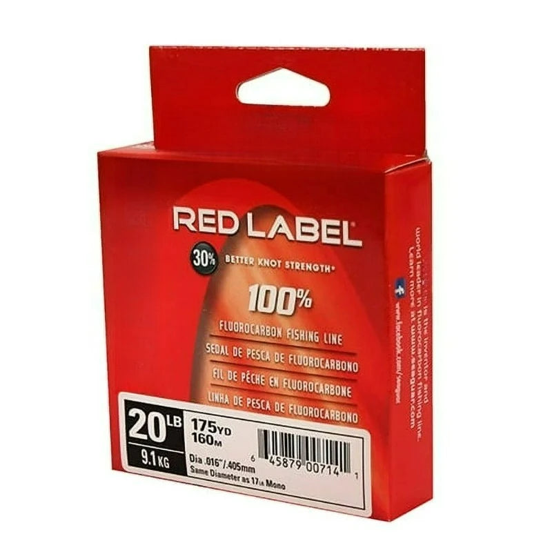 Red Label 100 Percent Fluorocarbon Fishing Line For Saltwater