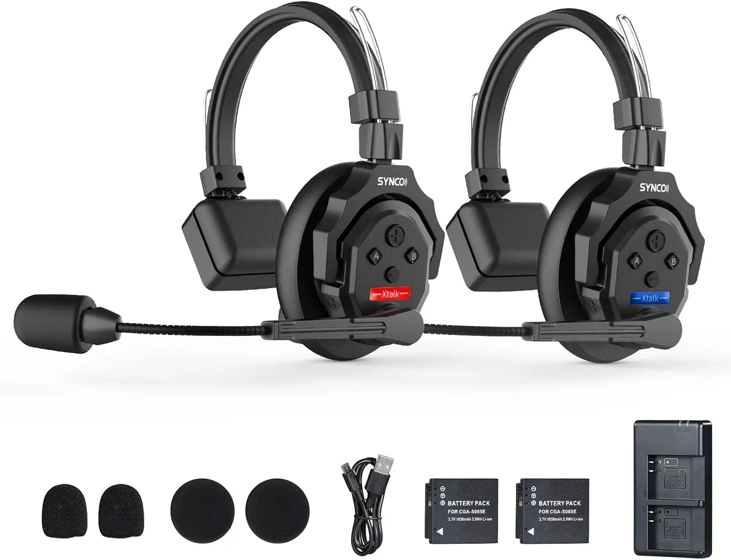 SYNCO XTALK Wireless Intercom Headphones X2 X4 X5 Bluetooth 2.4GHz