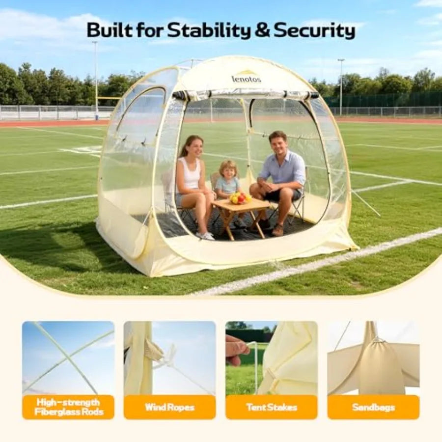 Pop Up Sports Bubble Tent Instant Clear Viewing Shelter