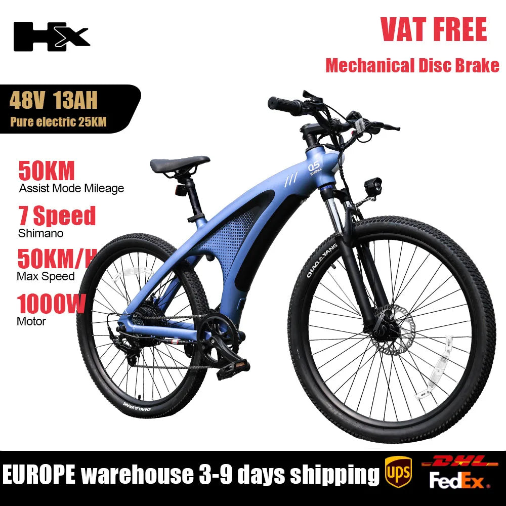 Huanci 2000W Electric Mountain Bike With Torque Sensor