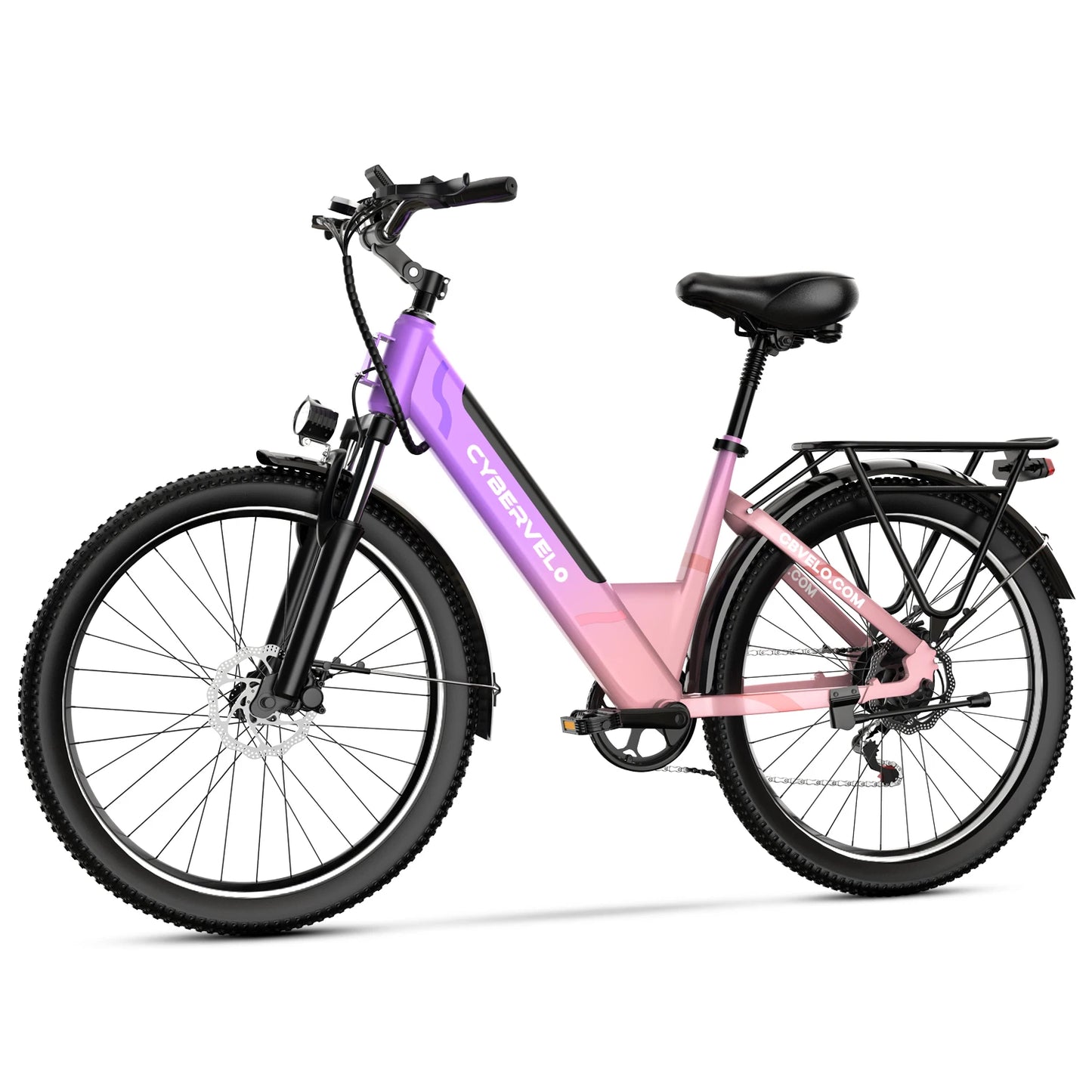CYBERVELO 1000W Peak Electric Bike With Removable Battery And 7 Speed