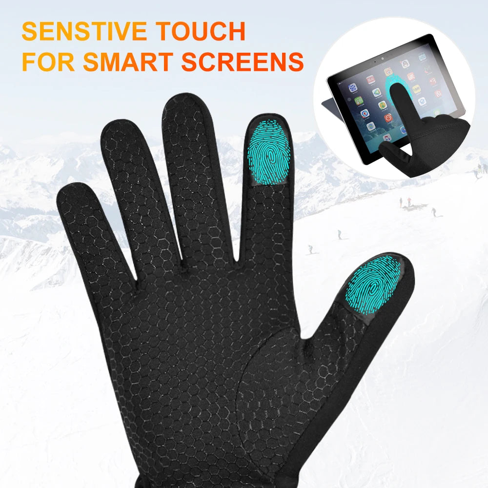 Savior Heat Gloves Electric Rechargeable Touch Screen Winter Skiing Gear