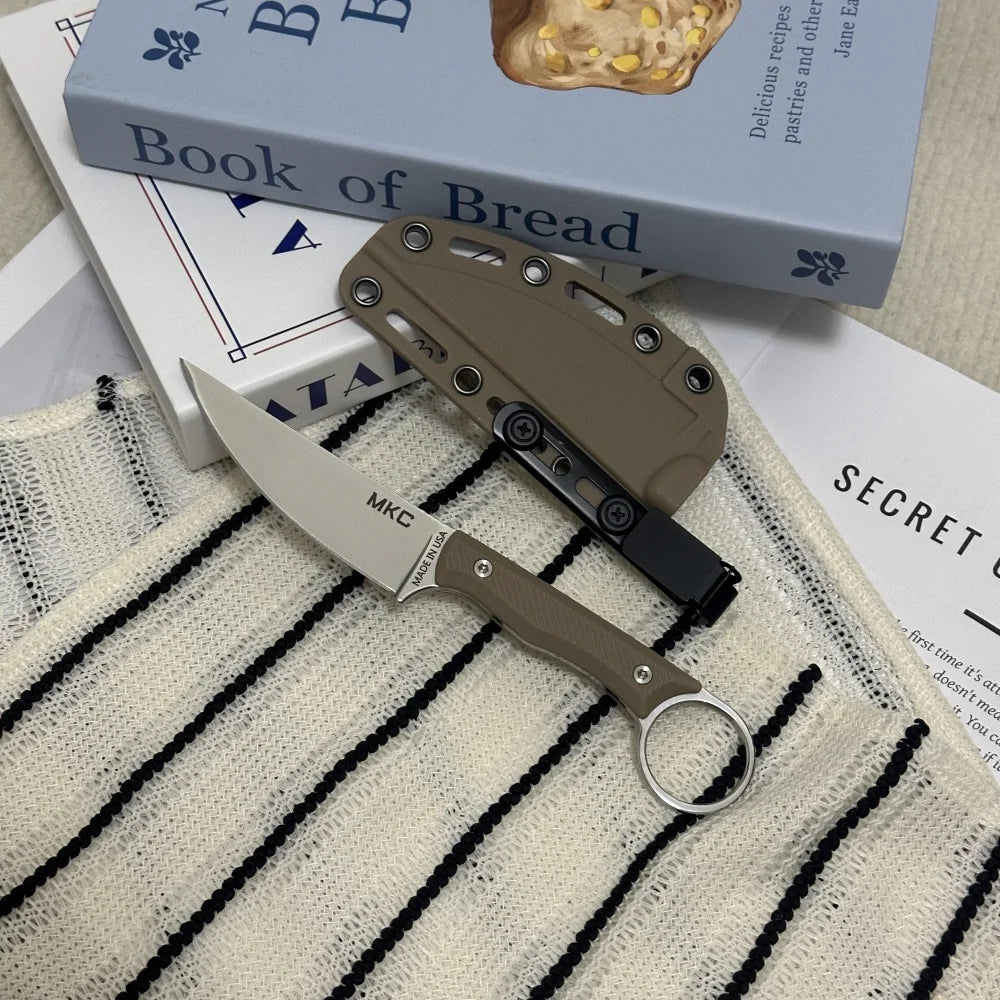 Wargoat Tactical Straight Knife With Stainless Steel Blade