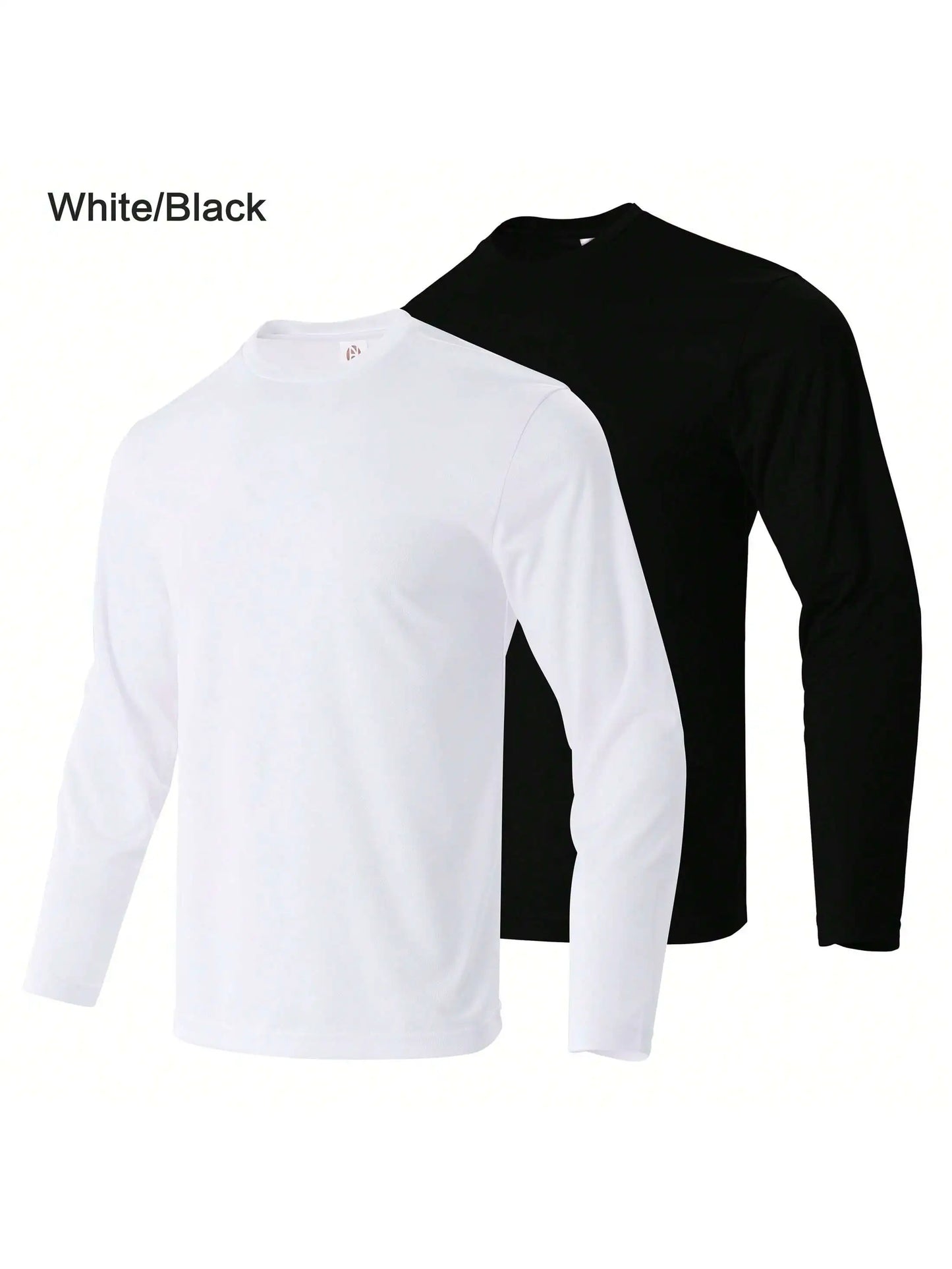Men Performance Long Sleeve Moisture Wicking Athletic Tee