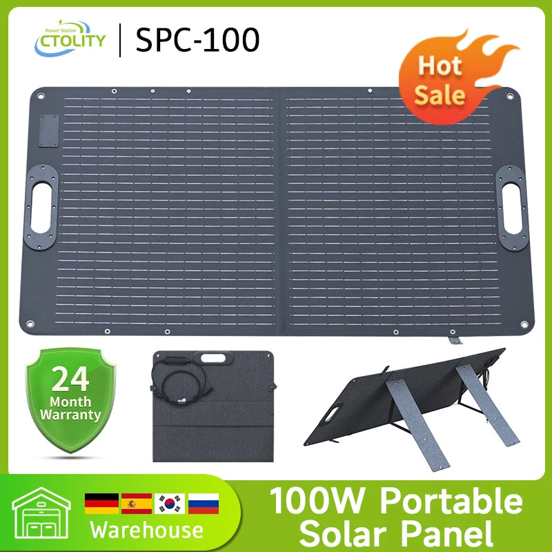 Ctolity Foldable Flexible Monocrystalline Solar Panel