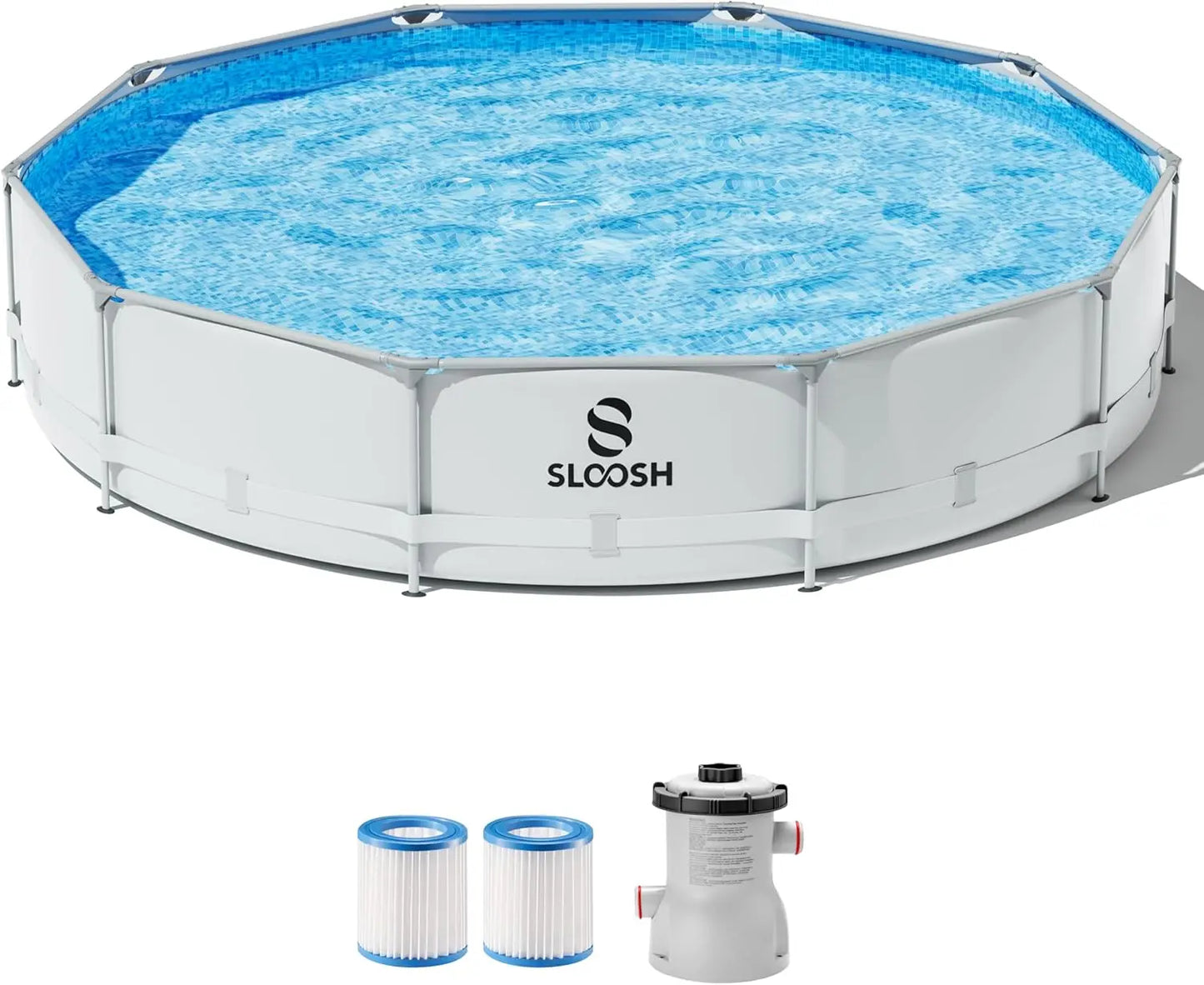 Joyfy Round Above Ground Pool Set With Filter Pump