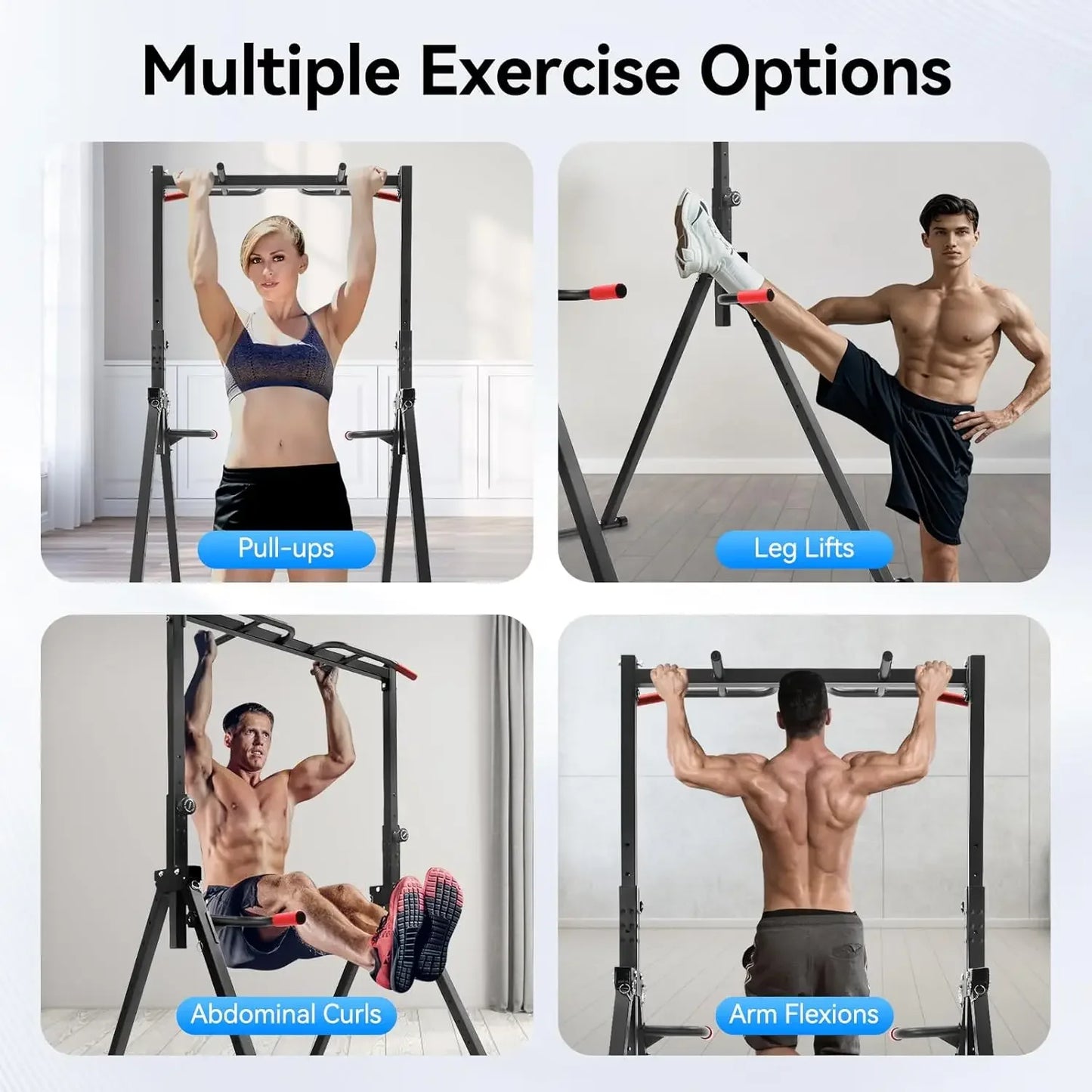 Power Tower Pull Up Bar Dip Station Home Gym Equipment