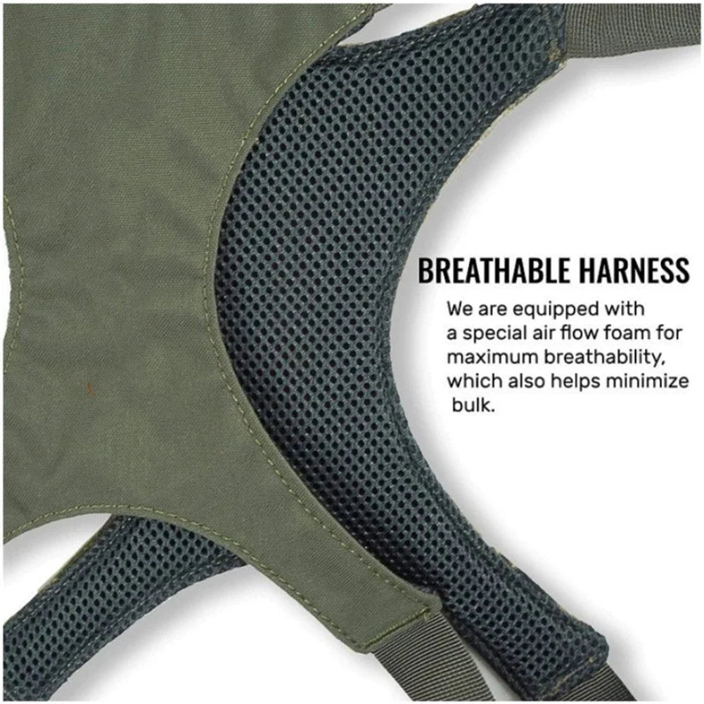 Binocular Harness Chest Pack With Rangefinder Pouch And Rain Cover