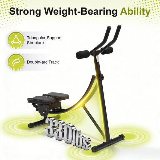 Ab Machine Led Display And 3 Level Adjustable Foldable Gym