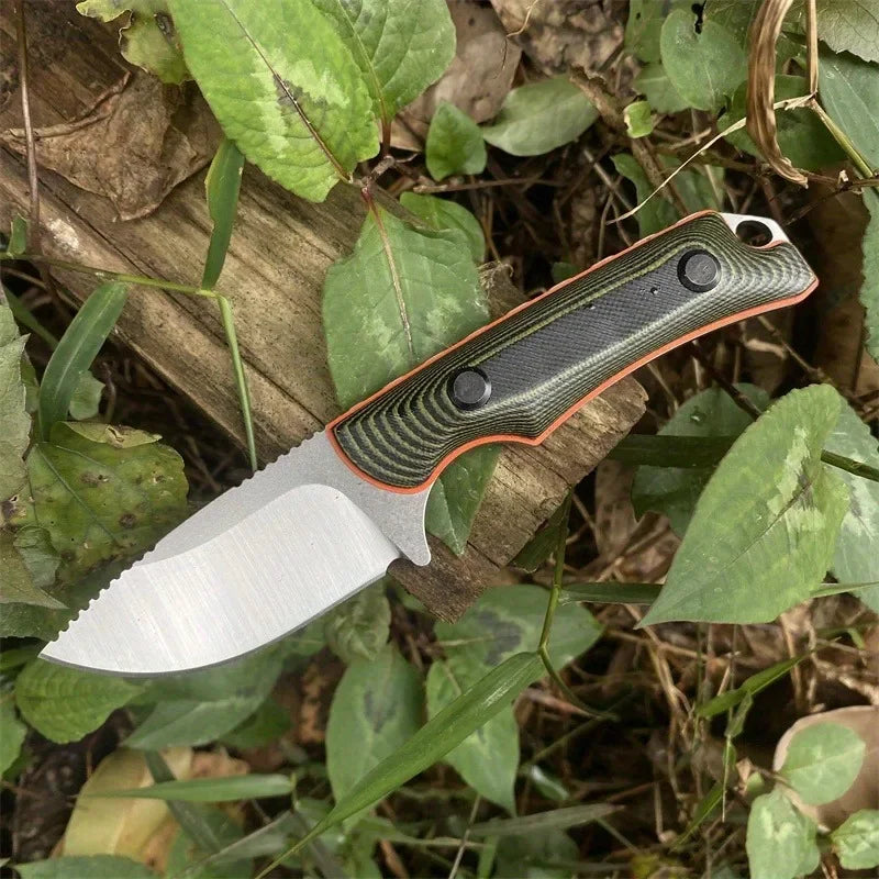 BM 15017 Two Tone G10 Fixed Blade Knife 8Cr13Mov Outdoor EDC Self Defense