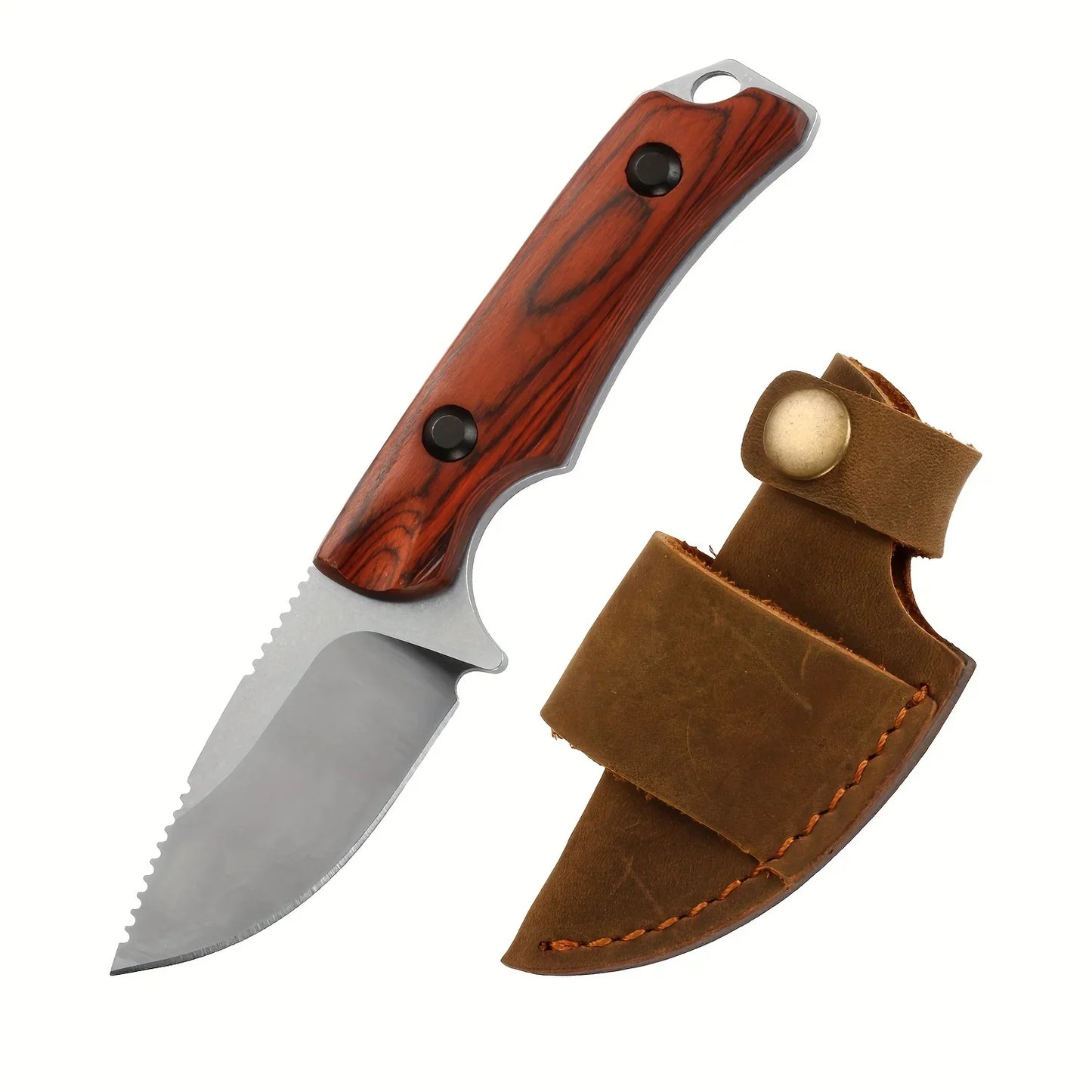 Hunt Hidden Canyon Hunter Fixed Blade Knife 8Cr13Mov Wood Handle
