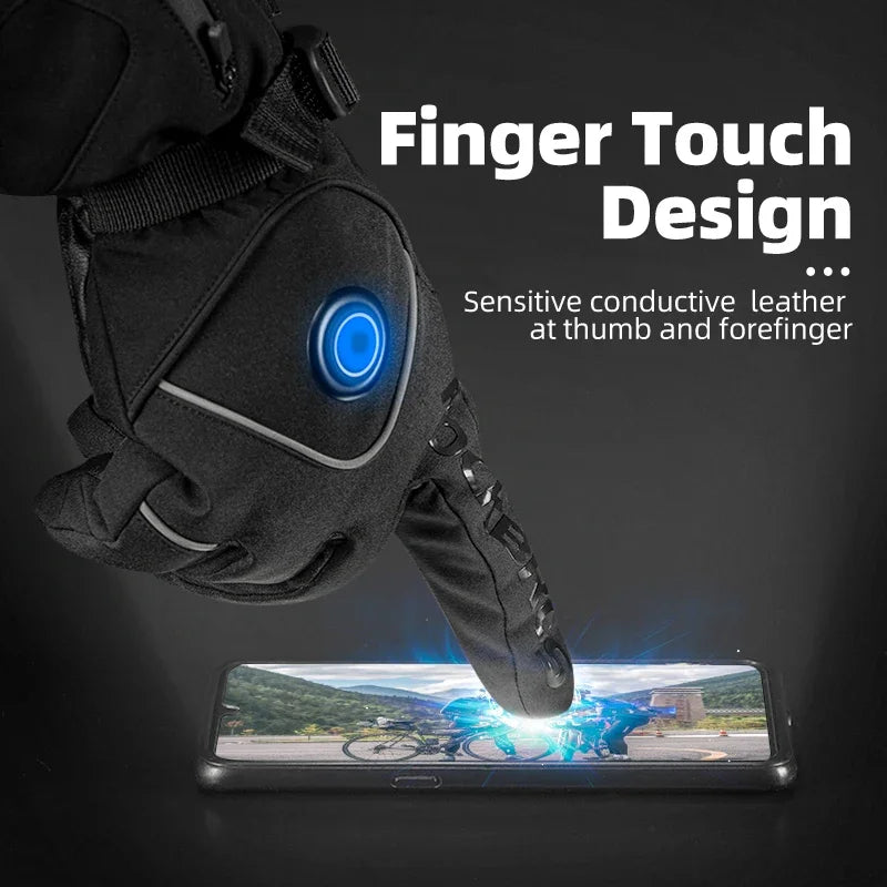 Rockbros Rechargeable Heated Gloves For Winter Sports And Motorcycling