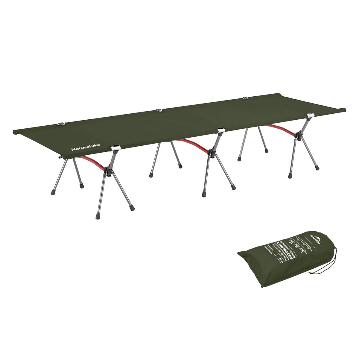 Naturehike Adjustable Ultralight Folding Camping Cot Outdoor