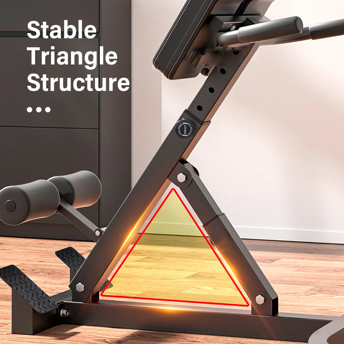 Hyperextension Roman Chair For Home Gym Abs Glutes Hamstrings
