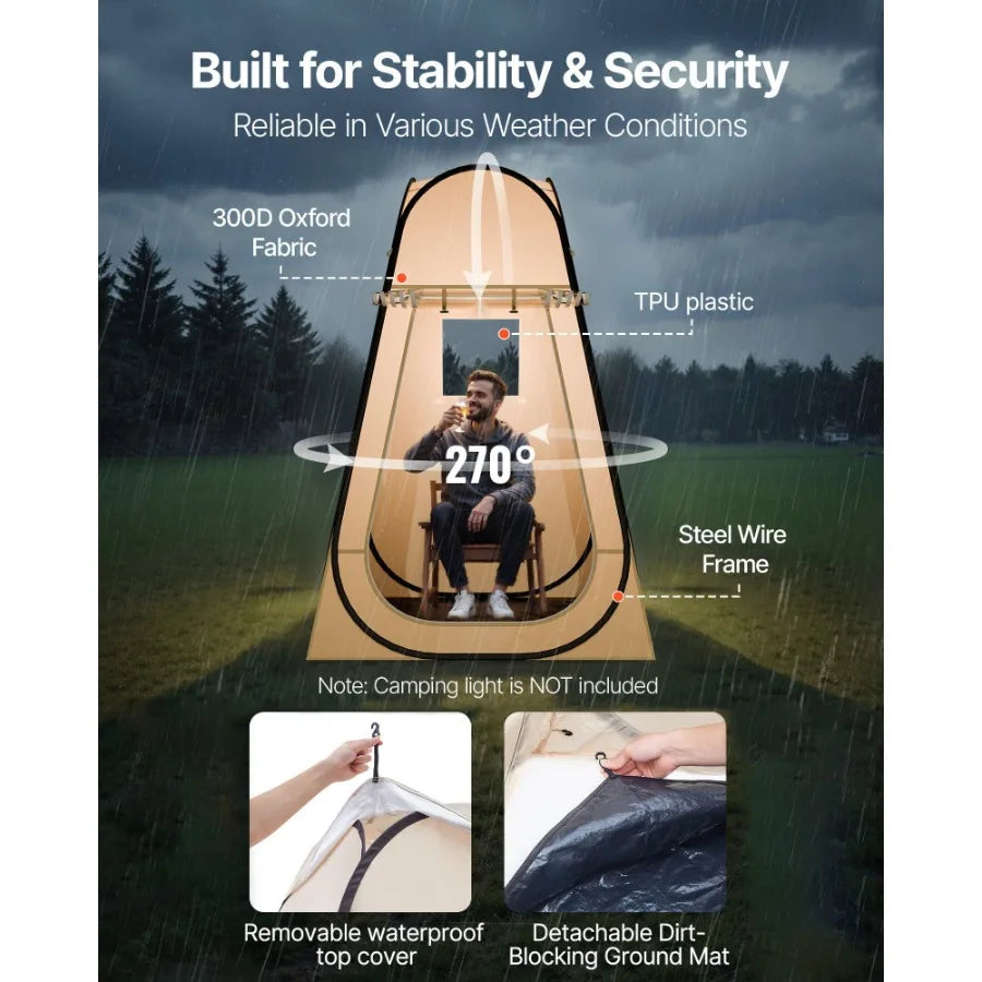 Pop Up Clear Bubble Tent Outdoor Waterproof Shelter