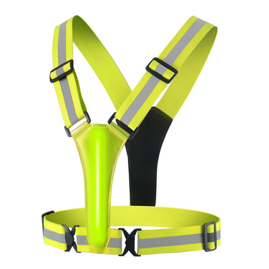 LED Running Vest USB Rechargeable Reflective Adjustable Safety Vest