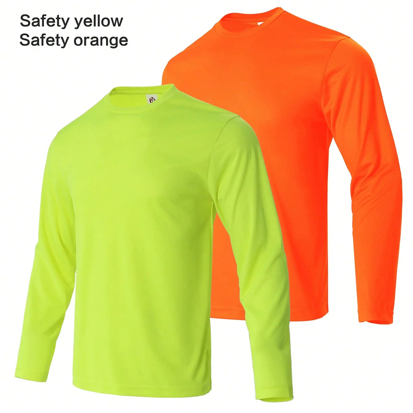 Men Performance Long Sleeve Moisture Wicking Athletic Tee
