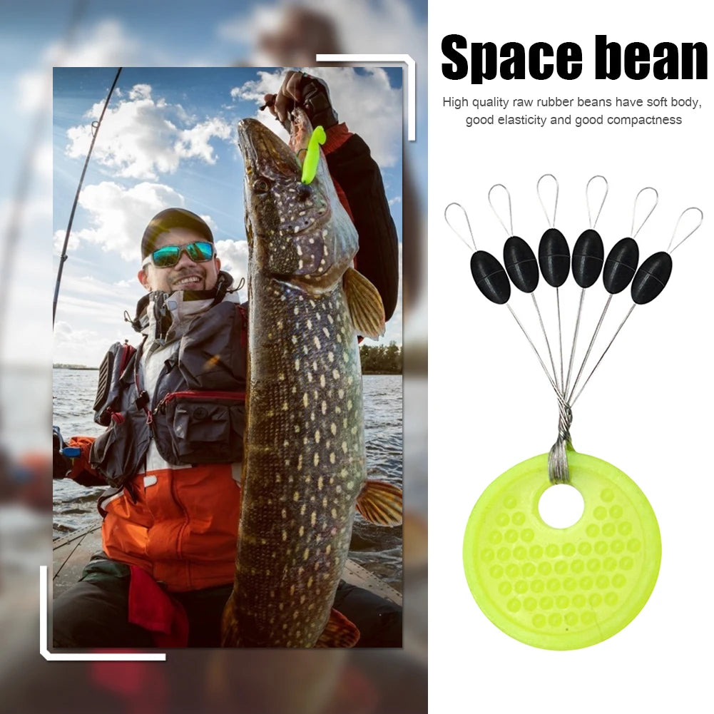 APWIKOGER Fishing Float Bobber Oval Line Stops For Catfish
