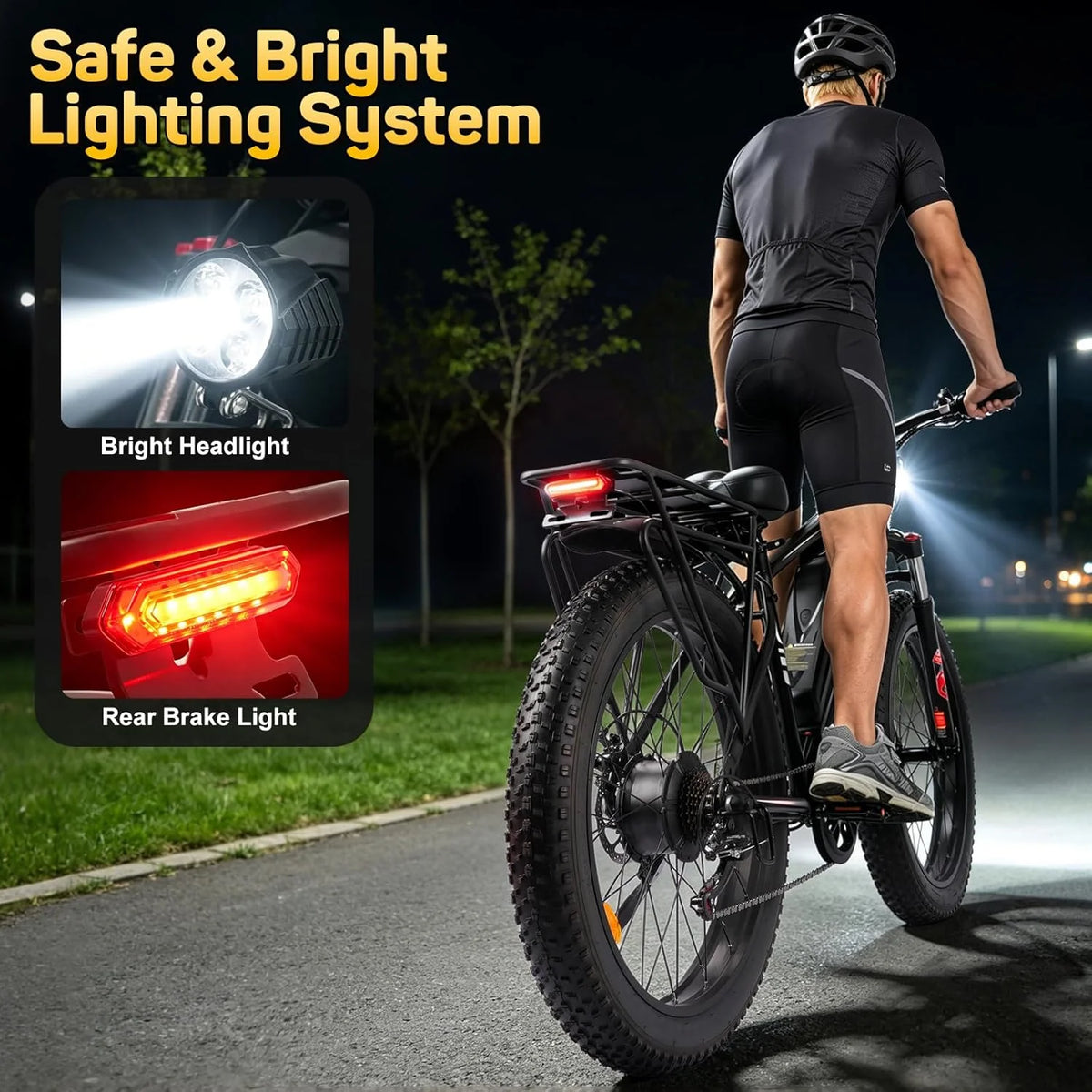 OBX 1000W Brushless Motor Electric Bicycle 48V 15Ah Battery