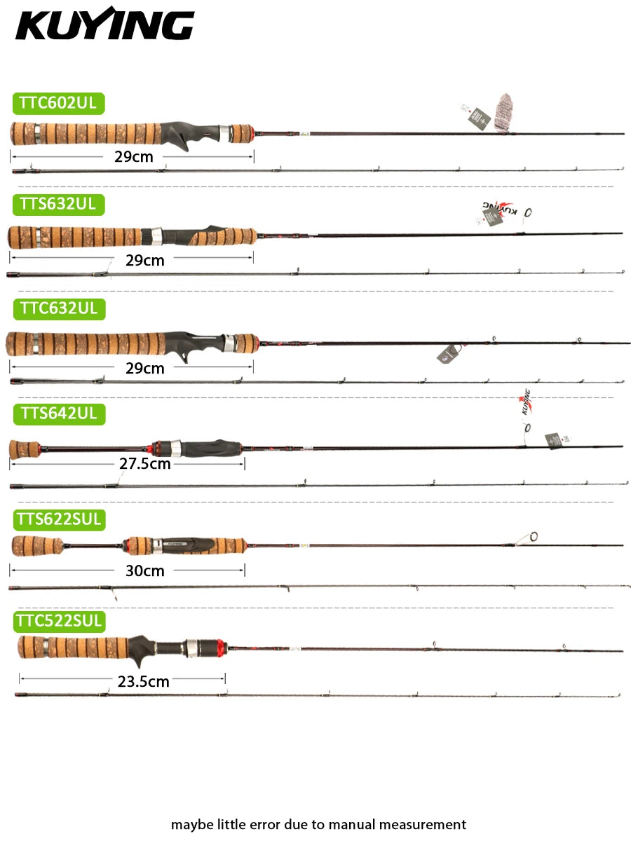 KUYING TETON Spinning Casting Rod Carbon Fuji Parts