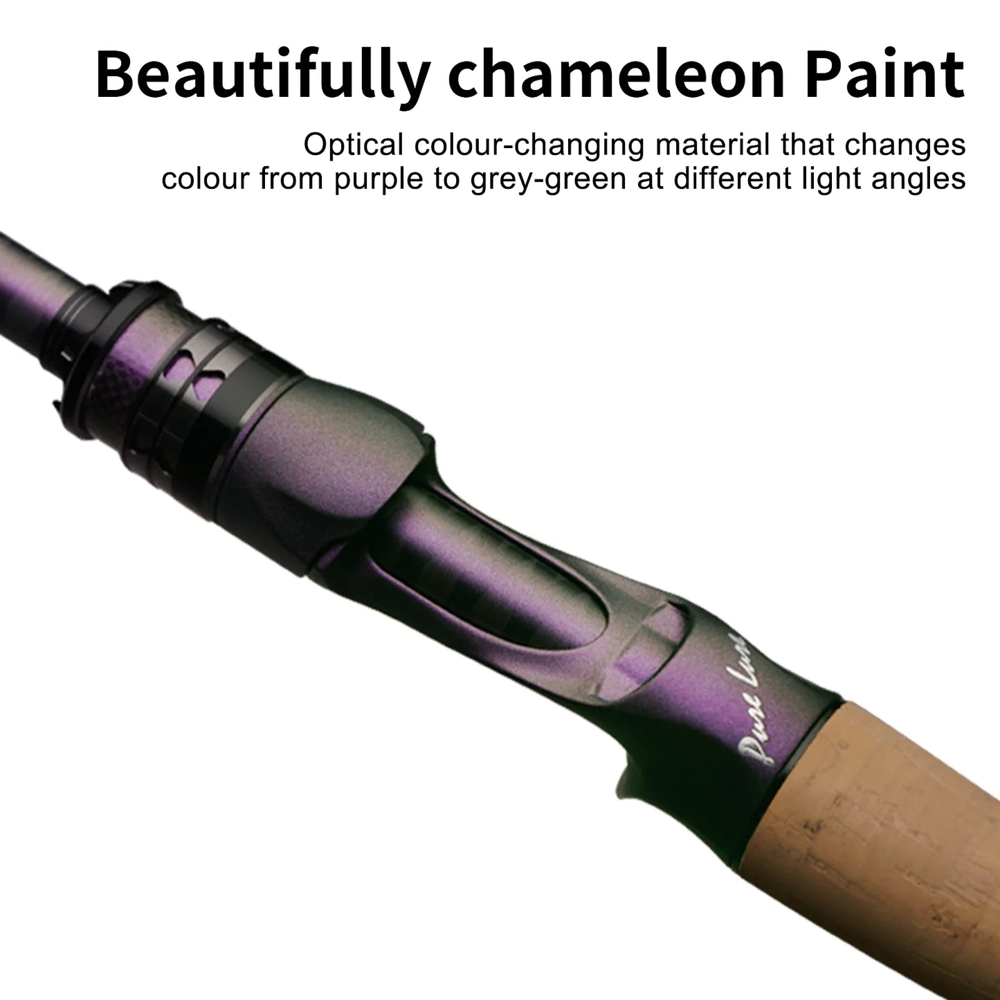 Pure-Lure AcuteViolet Bass Fishing Rod 2 Piece Fast Action