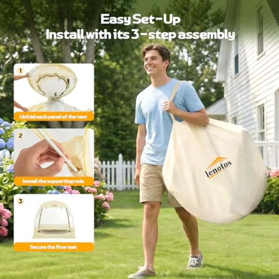 Pop Up Sports Bubble Tent Instant Clear Viewing Shelter