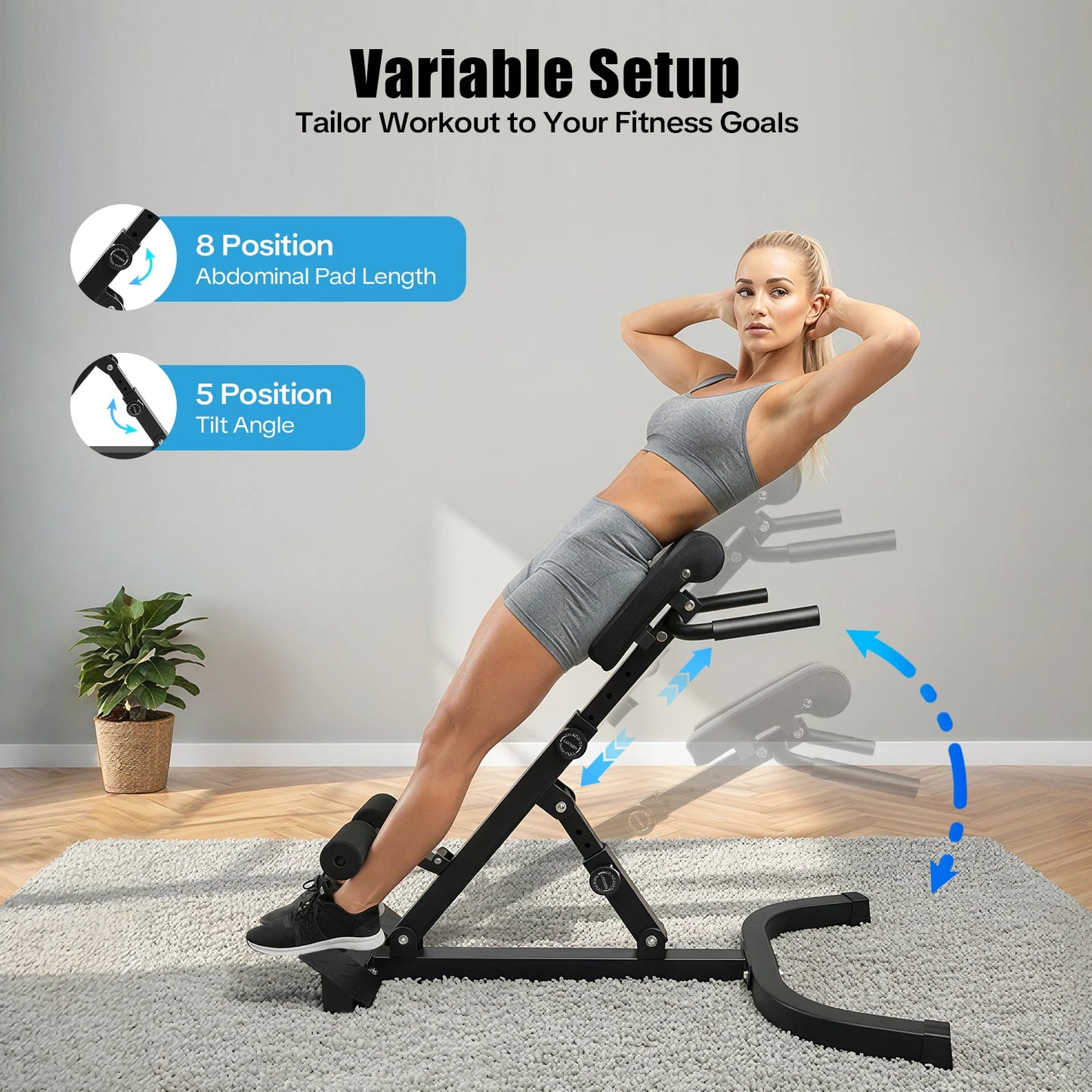 All In One Multifunction Bench With Back Extension Roman Chair