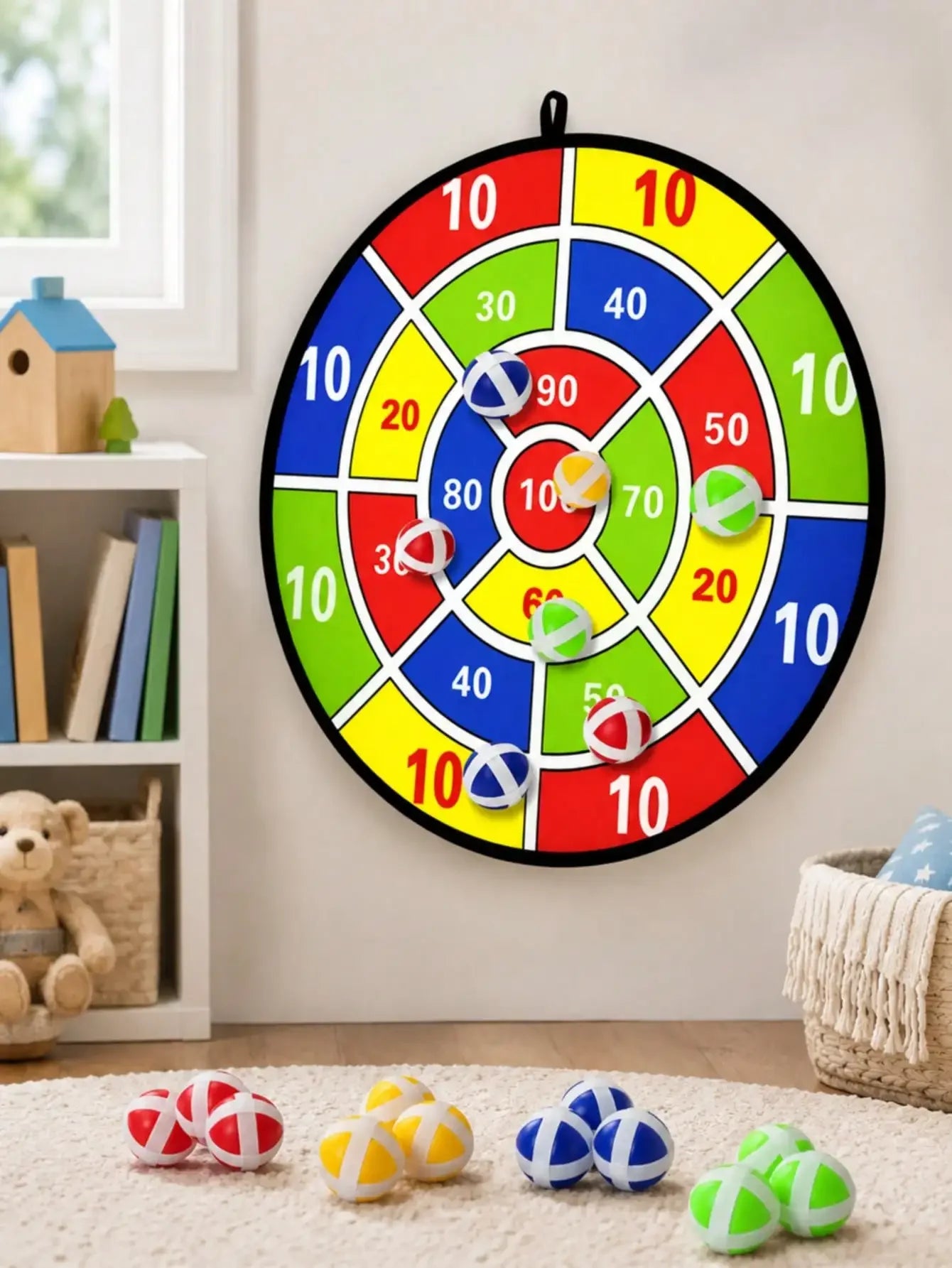 Sticky Ball Dart Board Set for Indoor and Outdoor Fun