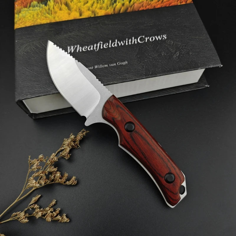 BM 15017 Two Tone G10 Fixed Blade Knife 8Cr13Mov Outdoor EDC Self Defense