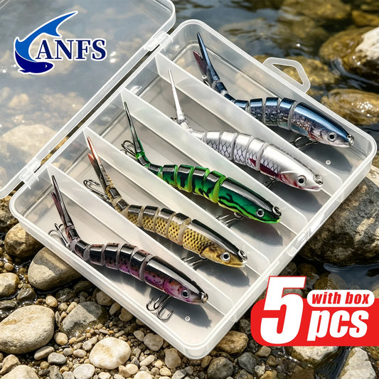 Anfs Multi Joint Bass Fishing Lures For Freshwater And Saltwater