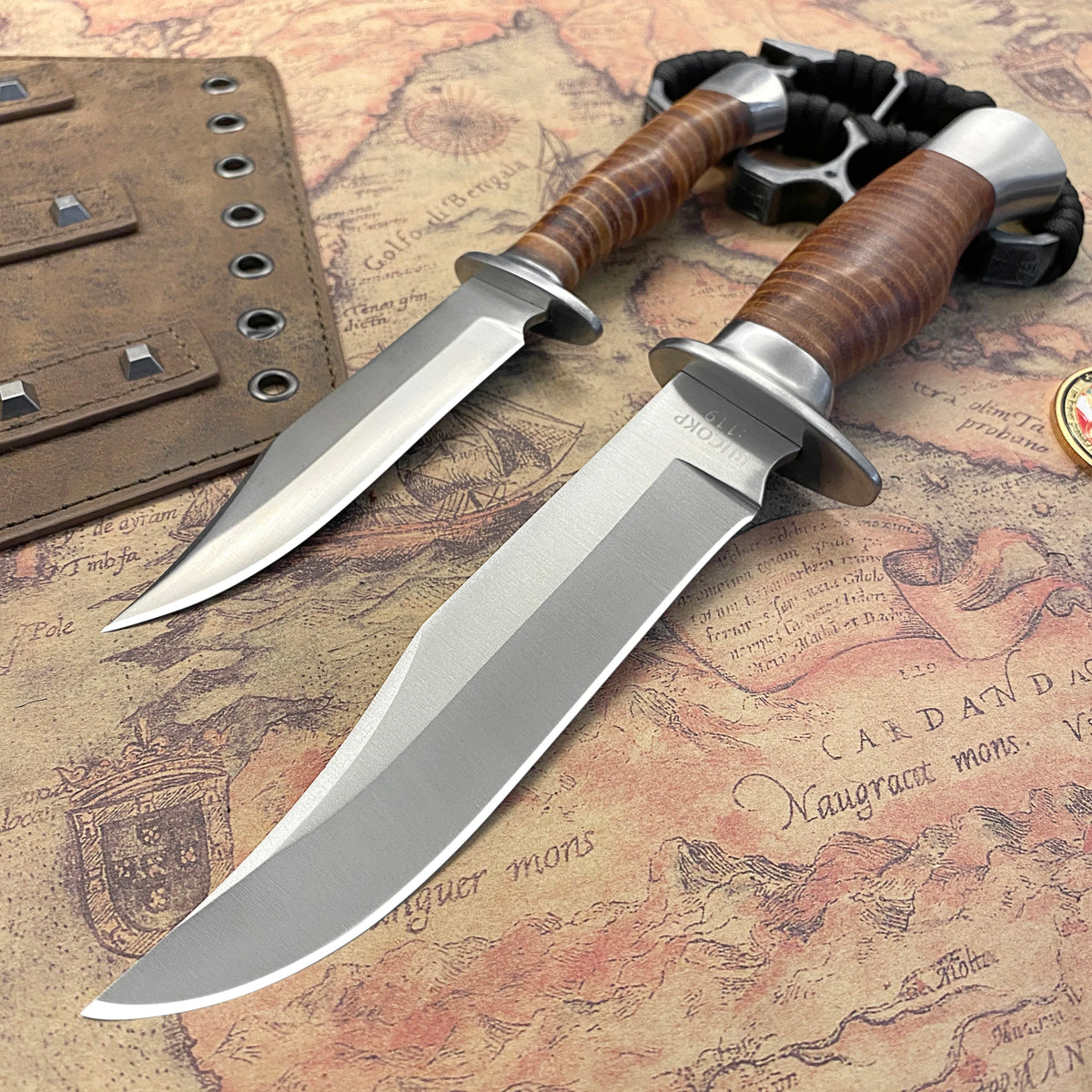 Gdekls Outdoor Tactical Hunting Knife for Camping and EDC