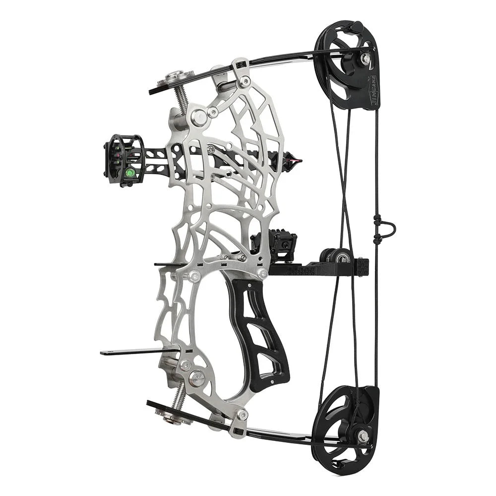 Adjustable Compound Hunting Bow Featuring Stainless Steel Limbs