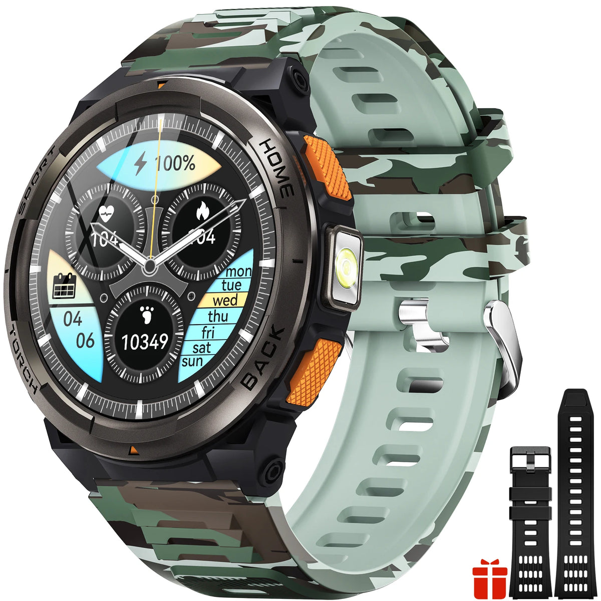 EIGIIS KE5 Smart Watch With Compass Barometer And LED Flashlight