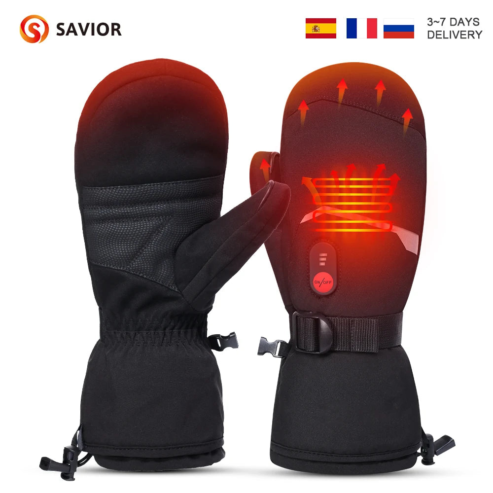 Snow Deer Waterproof Electric Heated Gloves For Winter