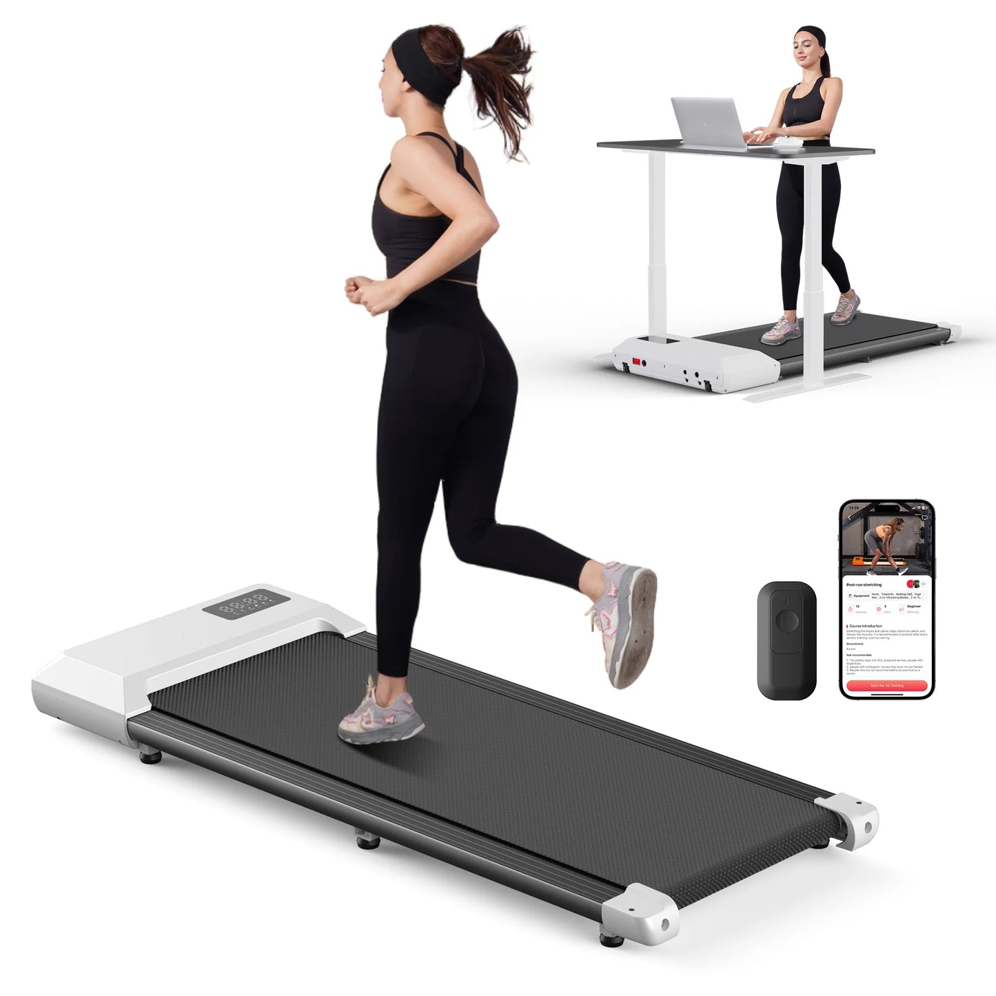 Superun 2in1 Home Treadmill With 2.5HP Motor And LCD