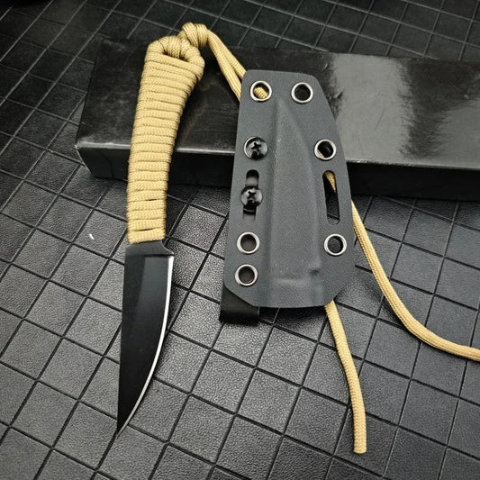DIY Supplies Outdoor Hunting Knife With Sheath MKC 440C Blade