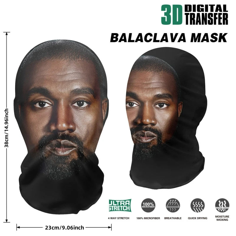 Visual Mesh Full Face Mask Horror Cosplay Prop