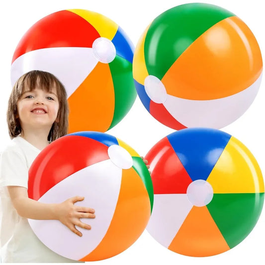 Joyfy 4 Pack Beach Balls Inflatable Pool Toys For Parties