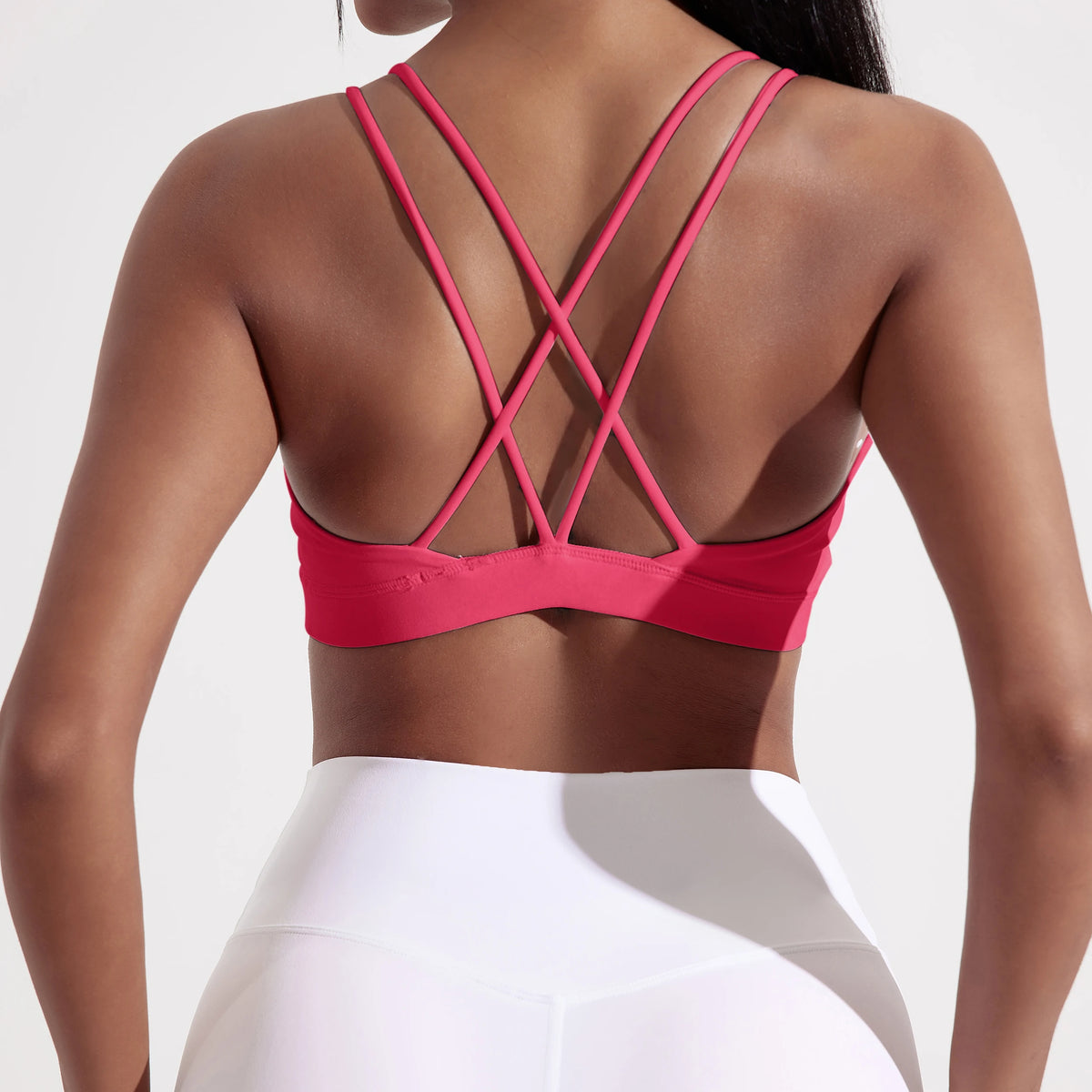 Solid Color Women's High Strength Cross Fit Sports Bra